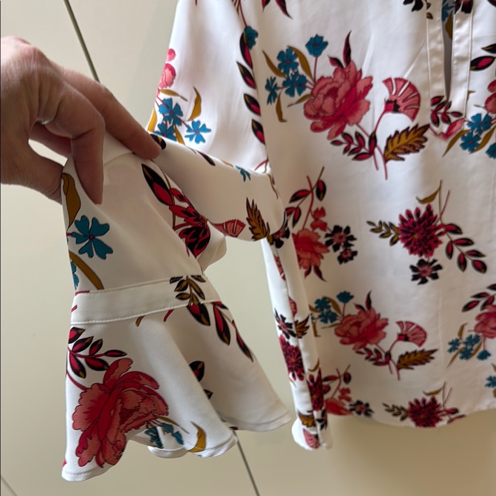 LOFT Floral Print Women's Top - XL - Picture 5 of 7